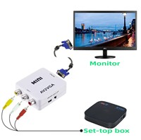 Ses Video RCA CVBS Video AV VGA adaptörü monitör dönüştürücü