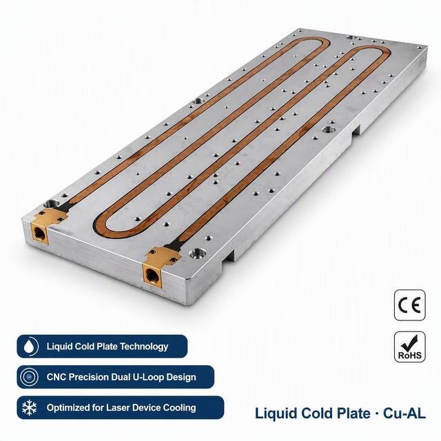 Liquid Cold Plate Water Cooling  Laser Diode Direct Contact Microchannel  High-power Optoelectronic Vacuum Furnace Brazing