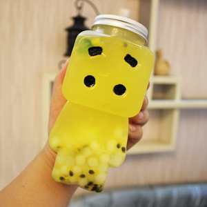 Thiết kế sáng tạo 500 ml 16 ounces bán buôn cà phê có thể nước trái cây Chai PET nhựa với lỗ nhôm có nắp đậy - Product Image 5