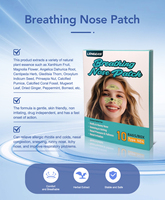 Patch nasal personnalisable du fournisseur chinois pour le soulagement de la congestion nasale, patch corporel infusé aux herbes