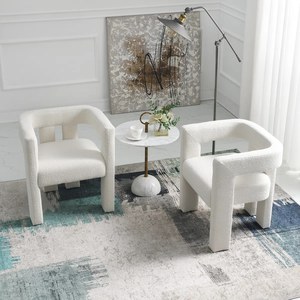 Silla de comedor tapizada de terciopelo de madera moderna, sillón de madera maciza, sillas de comedor para el hogar, muebles de Hotel - Product Image 3