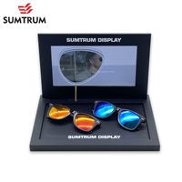 Écran LCD polarisé de 10 pouces avec plateau, testeur de luxe pour les présentoirs de lunettes en magasin d'optique, voir la vidéo par Polarized Lens