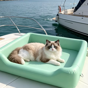 Plataforma Flotante Inflable Ligera para Mascotas, Plataforma de Agua Segura para Perros, para Tabla de Paddle, <span class=keywords><strong>Kayak</strong></span>, Bote, Lago, Natación - Product Image 6