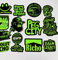 Etiqueta Autoadhesiva Impermeable con Logotipo de Empresa, Adhesivo de Vinilo con Diseño Animado, Impresión Personalizada, Adhesivos Troquelados