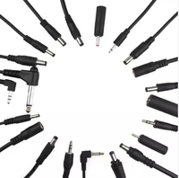 Kabel Konverter Step-up USB 5V ke 12V PVC Hitam 1M, USB A Male ke DC 5.5*2.1mm DC5521, Kabel Penguat Daya untuk Elektronik 12V