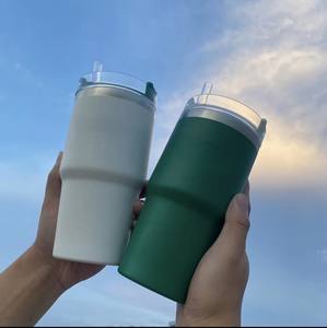 Gobelet à paille Bingba 20 oz en acier inoxydable, nouveau modèle 2024, très tendance, pour voiture - Product Image 5