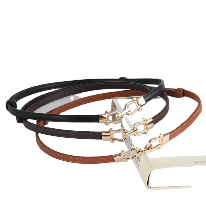 Luxo Candy Belt Coreano Casual Mulheres's Skinny Belt Senhoras Patente Ajustável Fino Cinto Para Vestido Saia Decoração