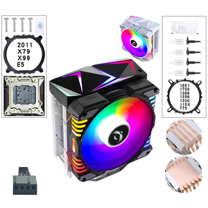 Qiuzaim 2011 Desktop 4/6 Koperen Buis 1150 Pin Cpu Koelventilator 120Mm Stille B85 Lga 1155 1156 1700 X79 X99 Am4 Moederbord - Product Image 1