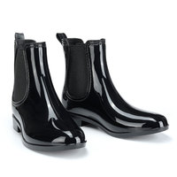 Bottes Chelsea courtes en PVC antidérapantes pour femme, chaussures de pluie, imperméables, vente en gros