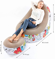 Fauteuil gonflable moderne en PVC imperméable, idéal pour le camping, le bureau et la maison (salle de séjour)