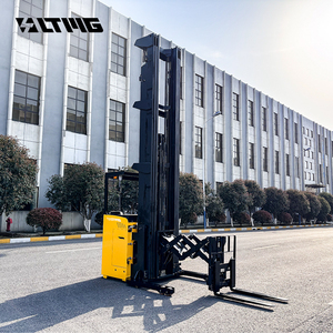 LTMG Merek 2 Ton mencapai truk 4-way palet Stacker gunting jangkauan listrik Forklift dengan tinggi angkat 12 meter - Product Image 6