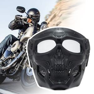 Máscara de Ciclismo con Diseño de Esqueleto, Máscara Facial Completa a Prueba de Viento para Motociclismo, <span class=keywords><strong>Paintball</strong></span>, Juego Táctico, Protección para Casco - Product Image 2
