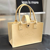 Vente en gros de sacs à bandoulière pour femmes logo personnalisé sac à provisions fourre-tout en feutre réutilisable de grande capacité pour femmes