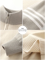 Pull pour homme, nouveau style hiver 2025, OEM&ODM, pull en tricot pour homme, sweat-shirt à fermeture éclair, logo personnalisé, tricotage personnalisé, pull pour homme