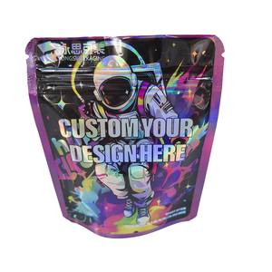 מיילר שקיות אריזה לעמוד כיס 3.5 <span class=keywords><strong>Ziplock</strong></span> מודפס מזון אחסון קטן ילד מיקוד לוגו לשימוש חוזר הולוגרפית ריח שקיות - Product Image 1