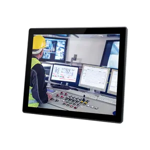 Monitor de pantalla táctil de aluminio de 10,1 pulgadas Android Debian HMI Panel de control industrial integrado PC