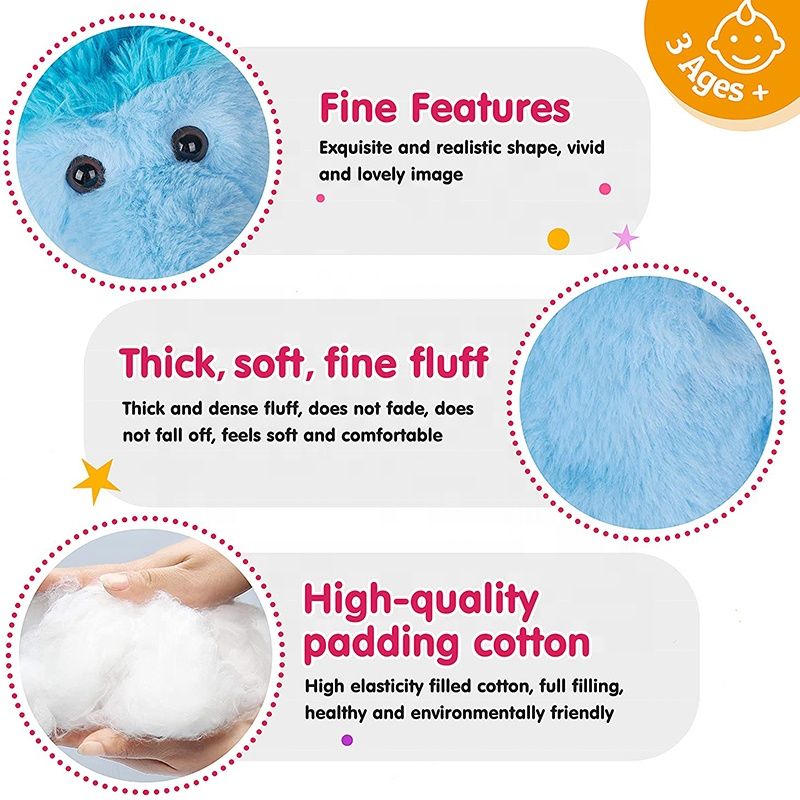 Soft Stuffed Plush Glowing Colorful Stars Pillow Cushion Led Light Toys Gift For Kids Children