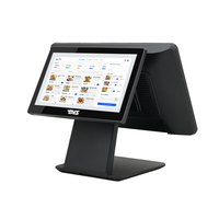 Oem Odm Ensemble d'appareils tactiles à double écran de bureau intelligent de 15.6 pouces Terminal de paiement Caissier Android Système Pos Machine
