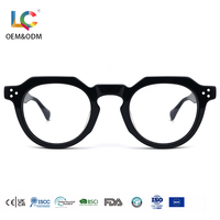 Montures optiques en acétate, lunettes de vue rétro à monture fine pour la lecture quotidienne et le travail