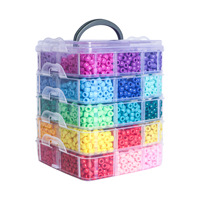 Nouveau produit transfrontalier très demandé : Perles à cinq couches pour la création de bracelets DIY, kit de perles faites à la main, accessoires de bijoux à grand trou
