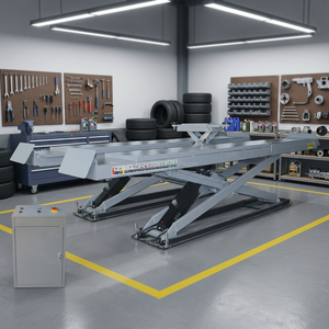 3500kg Double Scissor Lift Stationary Fixed Type for Tire Change and Underbody Repair in <strong>Auto</strong> Service Shop - Product Image 1