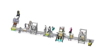 Machine d'emballage, de boxe et de scellage alimentaire, Ligne de production de cerclage