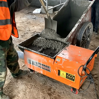 Pompe à béton portable de petite taille pour structures secondaires et petite machine à injecter le ciment pour la construction de dalles de plancher, de colonnes et de murs