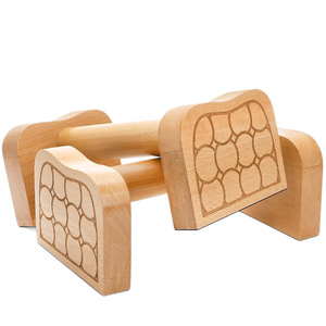 Barras paralelas de madera para flexiones, equipo de fitness para el hogar, herramienta de ejercicio multifuncional unisex para adultos - Product Image 2