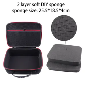 Black 1680D Durable Hard Shell EVA Tool Carrying Case With DIY Customized Foam Insert