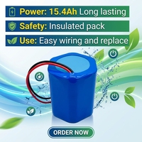 Pack de batteries au lithium 18650 à cycle de vie long (plus de 500 cycles), sortie stable avec communication IIC pour robot intelligent