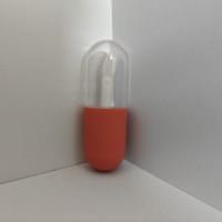 Vente en gros de tubes à gloss à lèvres personnalisables en rose, de 2 ml, 3 ml, 4 ml, 5 ml, mini-contenants cosmétiques en ABS