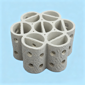 Anneaux combinés <span class=keywords><strong>en</strong></span> céramique Pingxiang Dai-Er à sept trous, emballage aléatoire <span class=keywords><strong>en</strong></span> tour pour distillation, absorption, haute température 1100°C ° C - Product Image 4