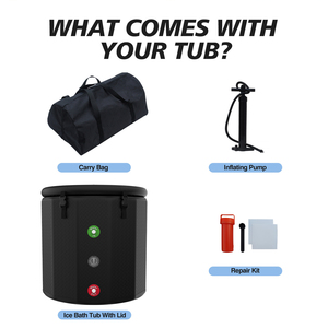 Athlètes Recovery Choice Bain De Glace Gonflable Bain De Glace Bain <span class=keywords><strong>Tubulaire</strong></span> Plongeant Froid Après L'entraînement - Product Image 6