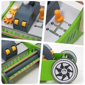 Nouvelle <span class=keywords><strong>tondeuse</strong></span> à gazon en <span class=keywords><strong>bois</strong></span> multifonctionnelle et écologique pour tout-petits, capacité de charge de 10 kg, design pliable, pour les enfants de 0 à 3 ans - Product Image 4