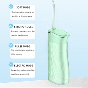 Irrigateur buccal miniature évolutif de 200 ml, 4 modes de pulsatation, nettoyeur buccal haute performance, antidérapant, portable pour les voyages - Product Image 1