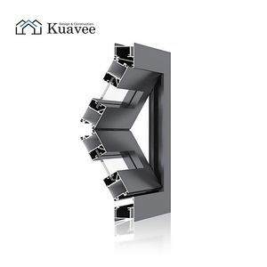 Fenêtres et Portes Coulissantes Pliantes pour Locaux Commerciaux, Accessoires pour Fenêtres en Aluminium, Profilés en Aluminium Noirs pour Fenêtres - Product Image 3