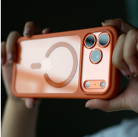 Nouvelle Coque Magnétique Intelligente avec Bouton Caméra pour iPhone 17, 17 Pro Max – Étui Antichoc avec Cadre Coloré pour iPhone 17 Air