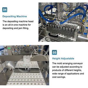 Orme Cone trung tâm kem đầy mứt Marshmallow máy hoàn toàn tự động dây chuyền sản xuất kẹo bông - Product Image 4