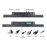 Computadora Industrial Integrada con Pantalla Táctil de 21.5 Pulgadas, IP65 Resistente al Agua, Montaje en Pared, X86 J4125/J6412, 4GB RAM, Almacenamiento SSD, Multi-OS