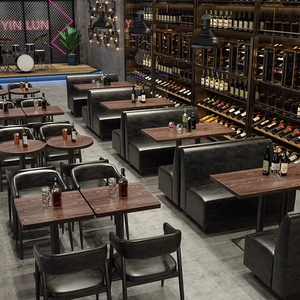 Canapé <span class=keywords><strong>de</strong></span> bar et tables et chaises <span class=keywords><strong>de</strong></span> style rétro moderne pour café, petite <span class=keywords><strong>taverne</strong></span>, centre commercial, club, restaurant <span class=keywords><strong>de</strong></span> thé au lait - Product Image 6