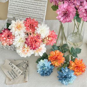 Yasunobu Artificial Dahlia <b>Flower</b> Polyester <b>Single</b> Branch 48g For Home Decor And Photography Props - Product Image 3
