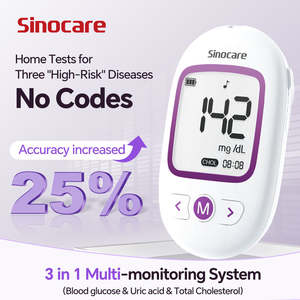 Analyseur de glycémie automatique trois-<span class=keywords><strong>en</strong></span>-un - Dispositif de surveillance de la glycémie pour diabétiques - Cholestérol total - Acide urique - Product Image 3