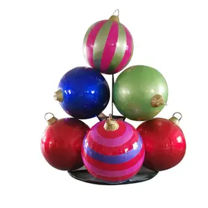 Customs Life Size Giant Fiberglass Christmas Ornaments Figurines Statues Art Resin Crafts Sculpture Christmas Decorations