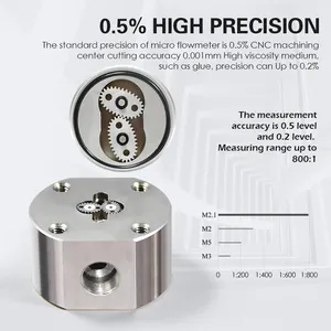 Nhỏ <span class=keywords><strong>Flow</strong></span> <span class=keywords><strong>Meter</strong></span> robot phun thiết bị micro oval bánh lưu lượng kế - Product Image 2