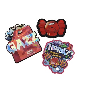 Tùy Chỉnh Nắp Kéo Chết Cắt Túi Ba Chiều Đặc Biệt Hình Cảm Ứng Mềm Mại Cali Gói Chết Cắt <span class=keywords><strong>Doypack</strong></span> Cho Gummy Kẹo Ăn Được - Product Image 5