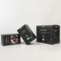 Boîte cadeau en papier noir mat de luxe avec logo personnalisé, boîte d'emballage pour diffuseur d'aromathérapie intelligent, boîte pour parfum de voiture, appareil électronique
