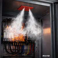 Extincteur automatique F-K-5-1-12, tampon d'extinction d'incendie, autocollant de suppression d'incendie pour la sécurité des batteries au lithium et des armoires électriques