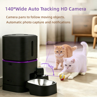 Distributeur automatique de nourriture pour animaux de compagnie OEM 7L AI intelligent à double bol pour chats et chiens, caméra HD 1080P, vision nocturne, application Tuya, pour 2 chats