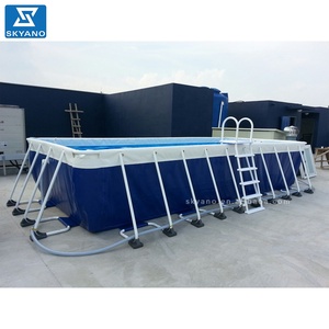 <span class=keywords><strong>Piscina</strong></span> <span class=keywords><strong>desmontable</strong></span> de acero con marco de Metal, grande, comercial, para Parque Acuático sobre el suelo - Product Image 2