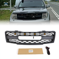Grille avant ABS noire avec barre LED tout-terrain et lumières pour Frontier 09-21 – Pièces 4x4 très demandées
